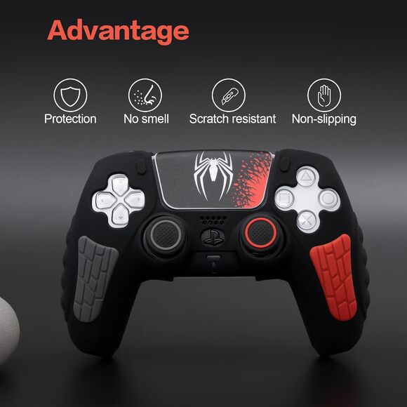 PS5 Spider Grip Case Cover + Thumb Grips Set Silicone Anti-Slip for DualSense - Picture 3 of 6